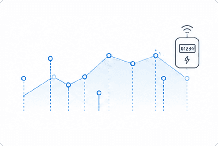 Meter data intelligence illustration